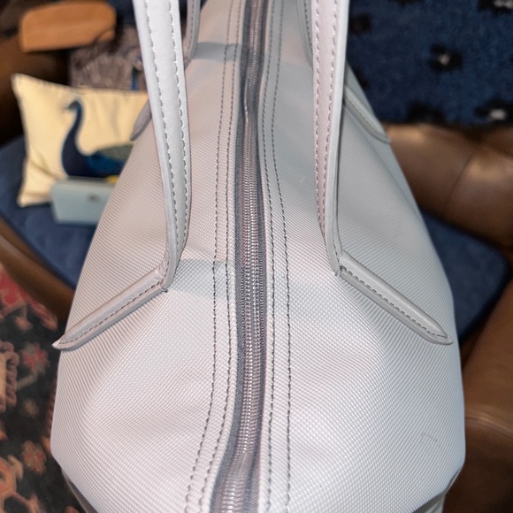 “water/summer-proof” LACOSTE Gray HANDBAG TOTE  & spacious WALLET! - Picture 4 of 14